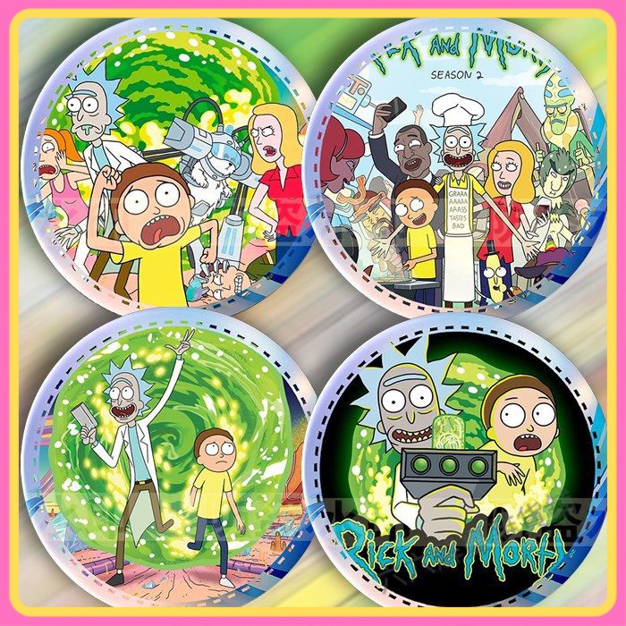 👋六六解憂👋Rick and Morty 徽章 吧唧 瑞剋與莫蒂 衕款週邊吧唧掛件徽章胸章送人禮物禮品校牌紀念