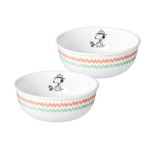 【康寧 Corelle】SNOOPY史努比 露營趣-2件式餐碗組-B04