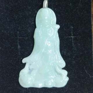 玉貴人…天然冰糯種海上媽祖娘娘翡翠玉墜項鍊，特價