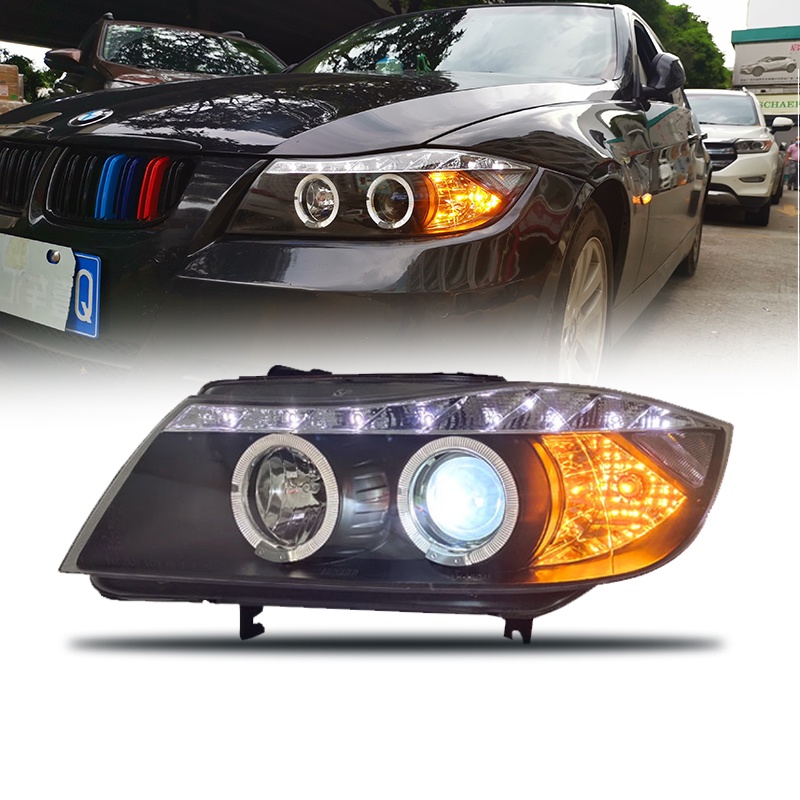 適用于05-12款BMW 3系E90大燈總成改裝 LED行車轉向燈318i320i325