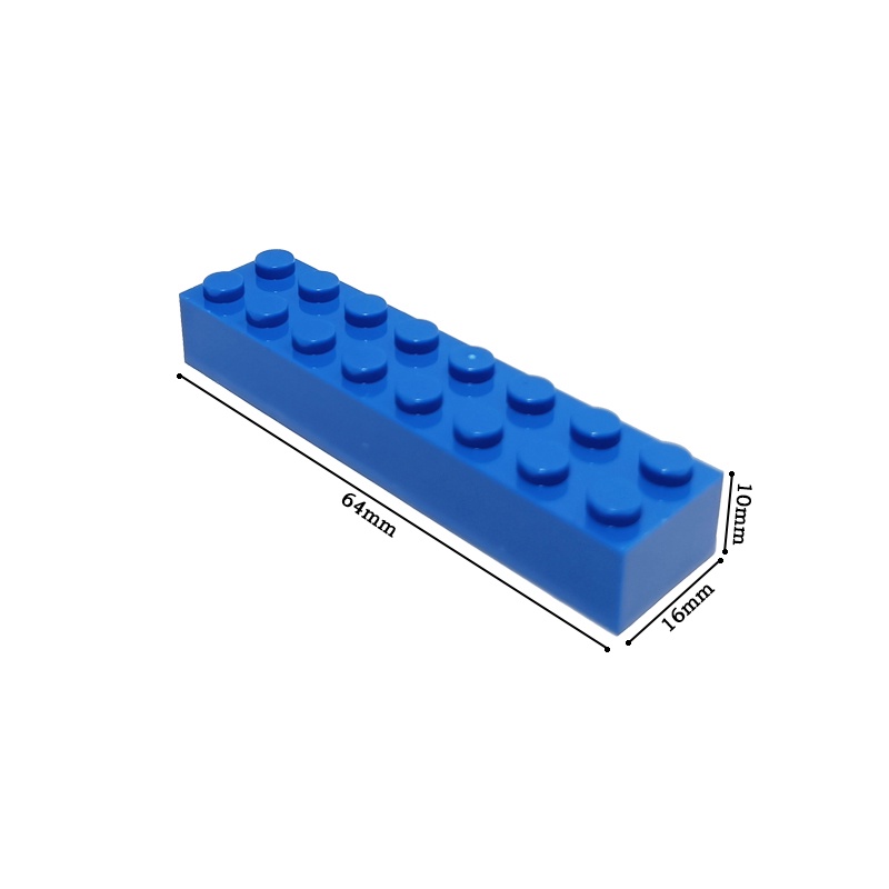 兼容樂高3007小顆粒積木散件基礎件厚磚拼裝配件散裝稱重高磚2X8