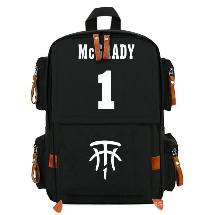 （臺灣熱銷）後背包 書包 雙肩包 NBA休斯敦火箭隊籃球巨星 麥迪/麥蒂球迷週邊男女書包 後背包 雙肩包 大容量休閒旅行