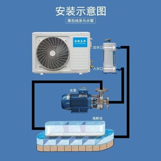 一體水冷 恆溫水循環冷暖機 變頻海鮮池魚缸製冷機養魚水產