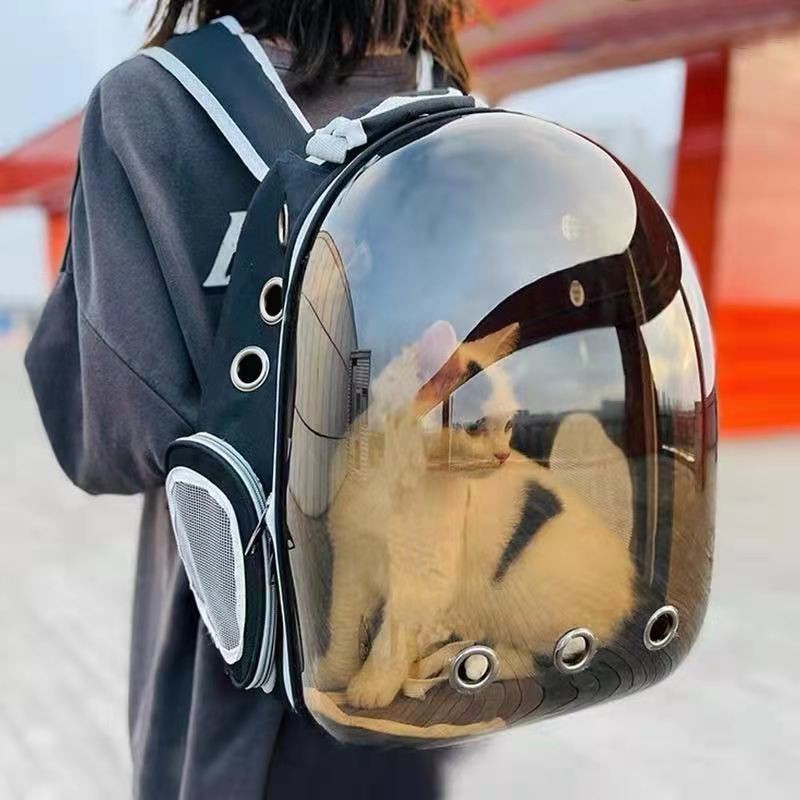 貓包外出便攜貓背包太空艙貓咪狗狗背包裝貓書包透明雙肩包寵物包 寵物太空包 寵物外出包 太空包 貓咪太空艙 寵物背包
