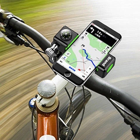 【FEIFEI生活家居館】腳踏車手機支架 帶LDE燈 通用型 摩托騎行配件 山地車公路導航架 騎行配件 手機架 機車手機