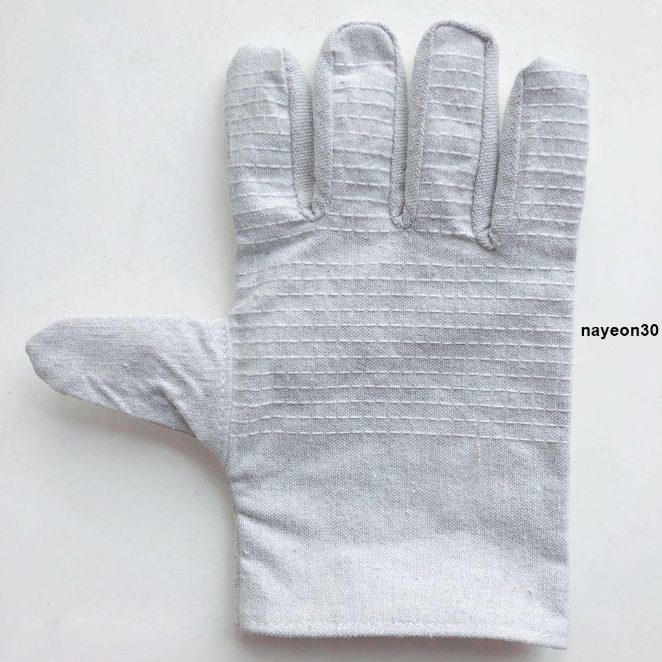 手套🎋 雙層帆布手套勞保24道線耐磨加厚全襯工業機械工作電焊工防護用品