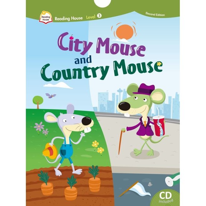 &lt;麗文校園購&gt;【Reading House 2/E】Level 3:City Mouse and Country Mouse (with CD+Caves WebSource+Access Code) 城鄉老鼠 9789576069376