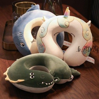 午睡枕🎆 卡通動物公仔玩偶毛絨玩具靠墊抱枕記憶u型枕辦公室多功能護頸枕