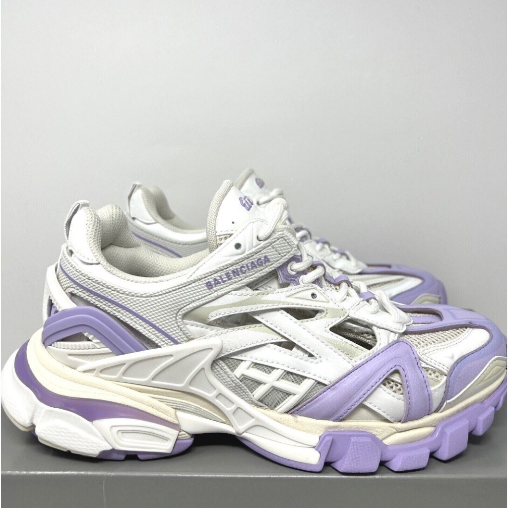 巴黎世家 Balenciaga Track.2 二代 白紫 白銀 灰色 運動鞋 老爹鞋 慢跑鞋 568615