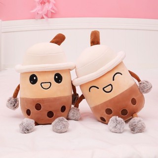 🧸熱銷 創意模擬珍珠奶茶子抱枕毛絨玩具女生沙發床上靠墊搞怪禮物批發