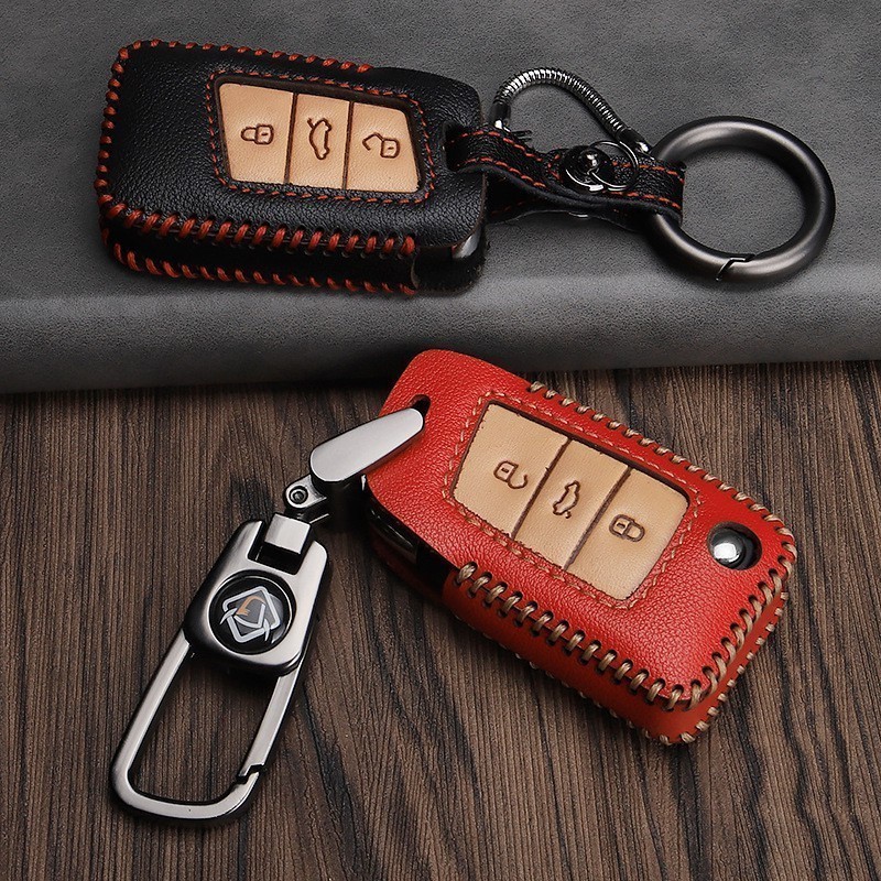 適用於適用 福斯鑰匙 golf 福斯 tiguan gti ikey 福斯鑰匙皮套 鑰匙包 折疊鑰匙皮套 鑰匙包