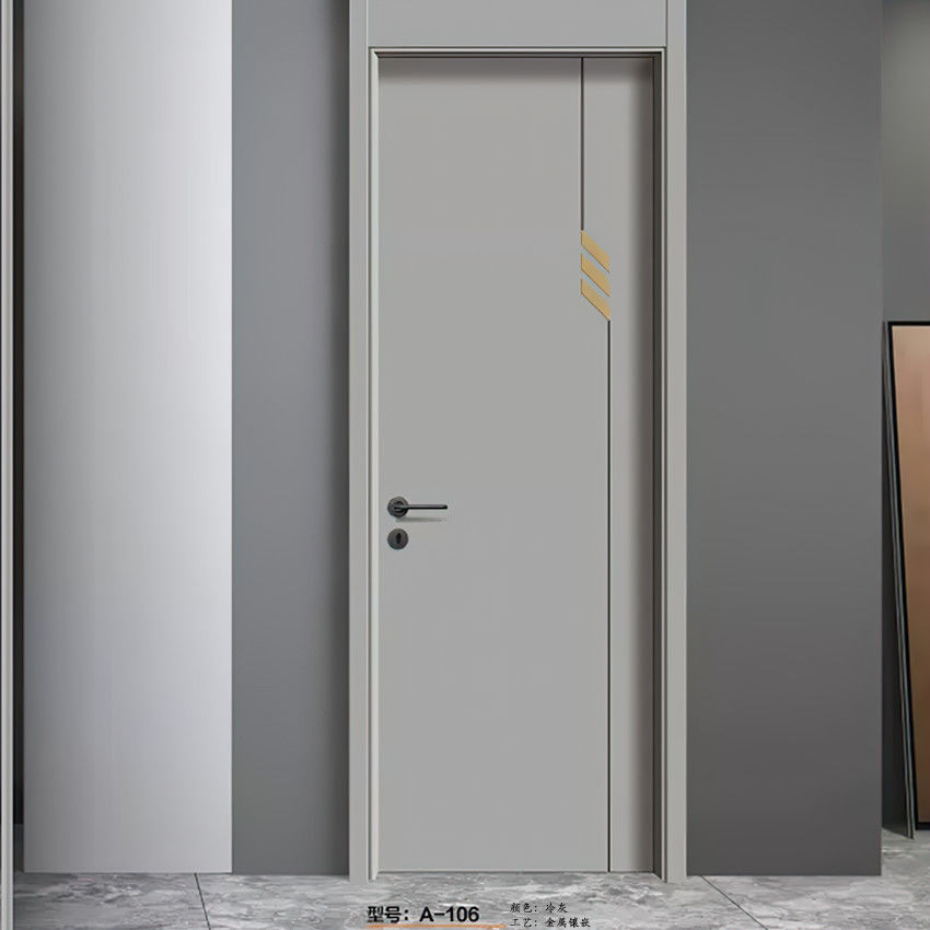 門 輕奢平開門隔音對開門房間簡約無味灰色極簡烤漆門廠傢直銷可定製