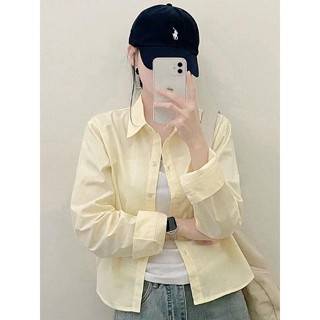 【Codibook】韓國 ccomeng 基本素色短版棉料襯衫［預購］襯衫 女裝