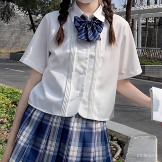 【砂糖の時光】原創風琴褶短袖刺繡白襯衫女jk製服長袖正版日係襯衣上衣女學生夏