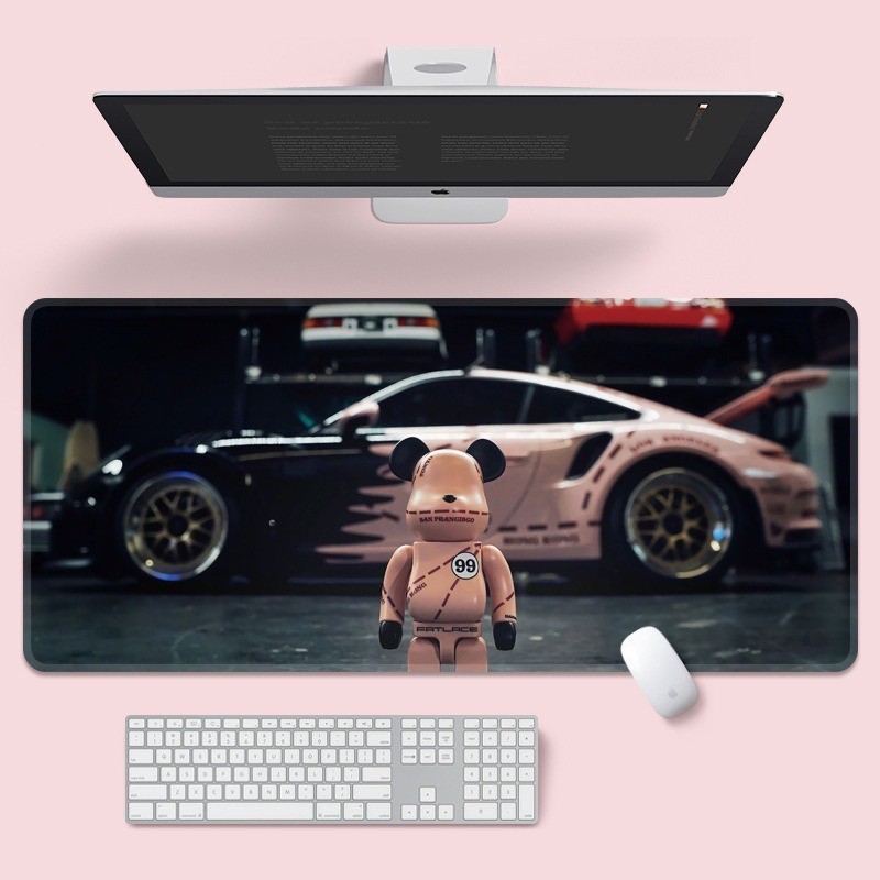 【當天發貨】積木熊創意滑鼠墊軟墊 電腦桌墊 鍵盤滑鼠墊軟墊 滑鼠墊滑 辦公桌墊 鍵盤墊 遊戲墊 電競滑鼠墊 生日禮物