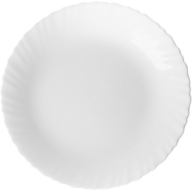 台灣現貨 法國製造《EXCELSA》Wave白瓷淺餐盤(25cm) | 餐具 器皿 盤子