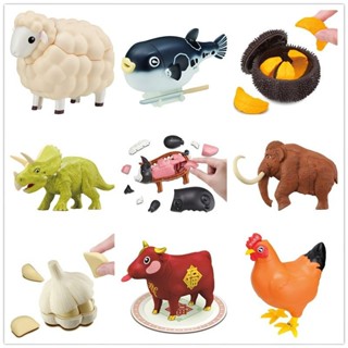 Megahouse 3D拼圖 拼裝模型玩具 綿羊海膽大蒜燒雞和牛黑豬鮪魚