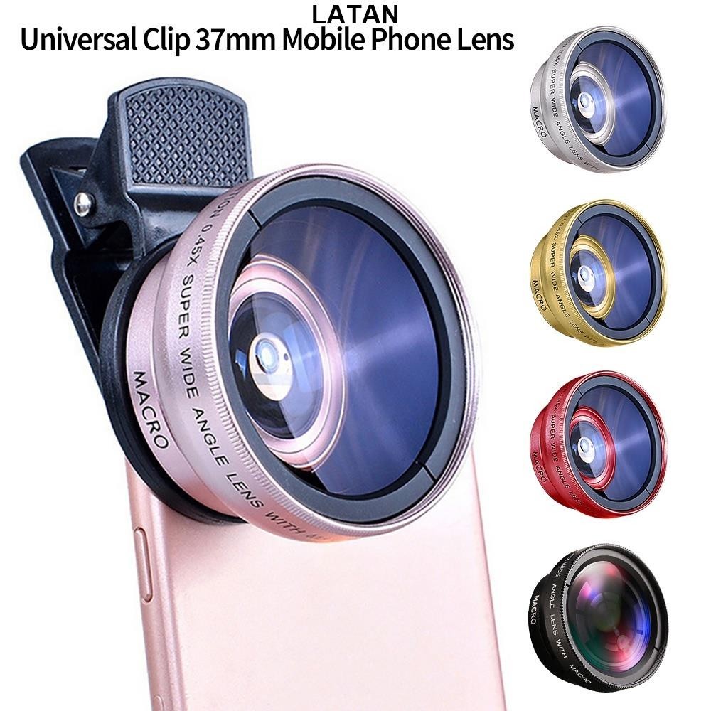 LATAN-2 功能手機鏡頭 0.45X 廣角鏡頭和 12.5X 微距高清相機鏡頭通用適用於 iPhone Androi