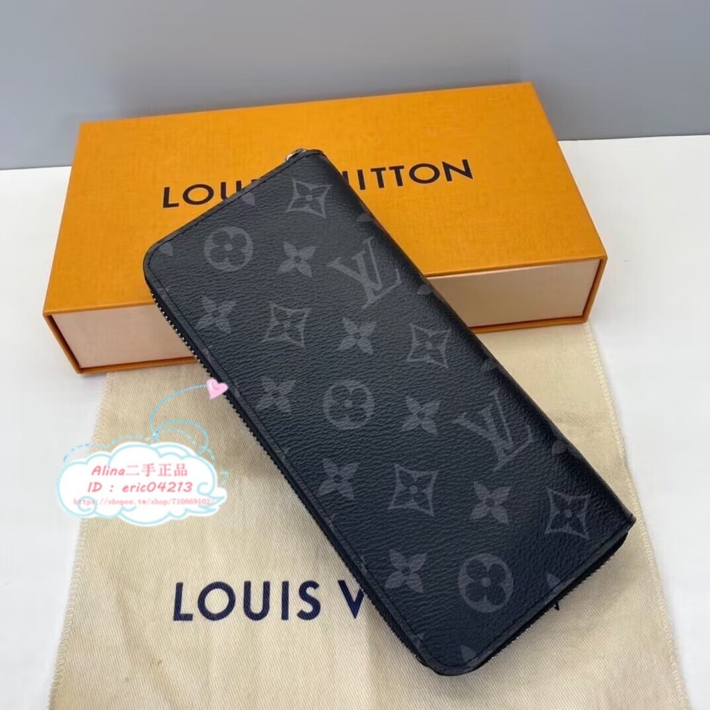 【Alina二手正品】LV 路易威登 M62295 ZIPPY 黑花 直式拉鍊長夾 男士長夾 手拿包 皮夾 現貨實拍