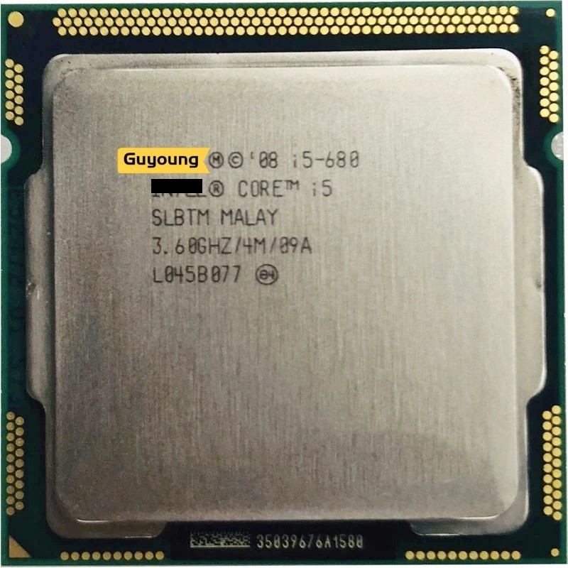 ♭Core i5-680 i5 680 3.6 GHz 二手雙核 CPU 處理器 4M 73W LGA