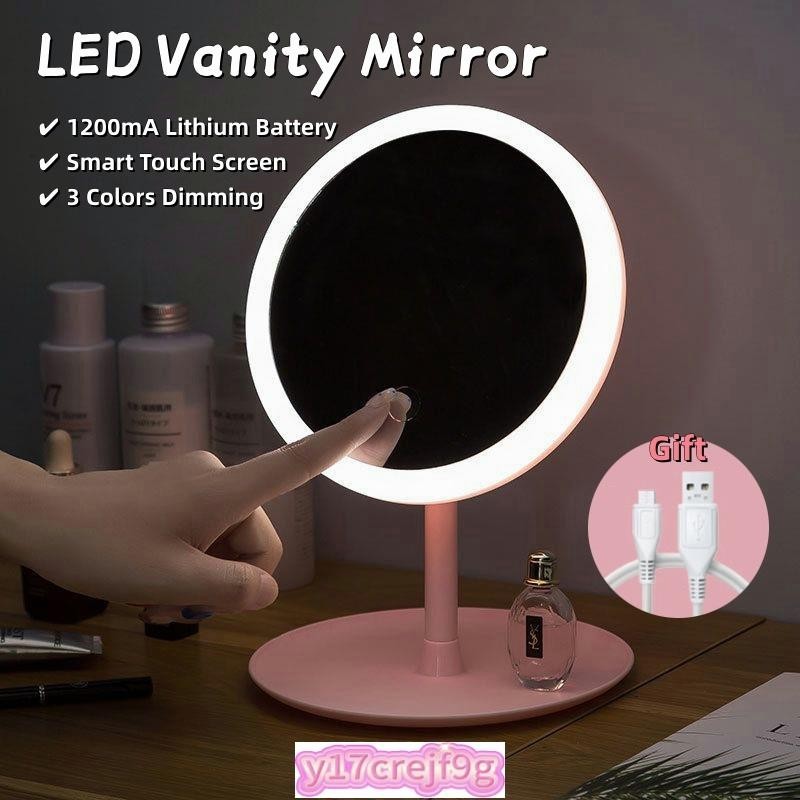 LED Vanity Mirror Beauty 3 Tone Light Touch Screen Smart US