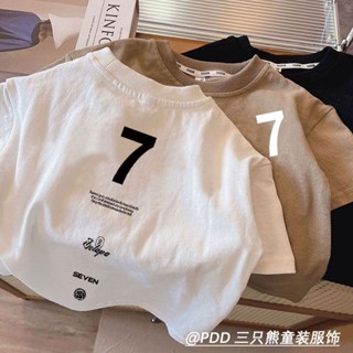 💕洋洋兒童店💕 男童短袖上衣 兒童短袖 100%純棉男童短袖T恤 夏季新款童裝兒童上衣夏裝中小童打底衫T 男童T恤
