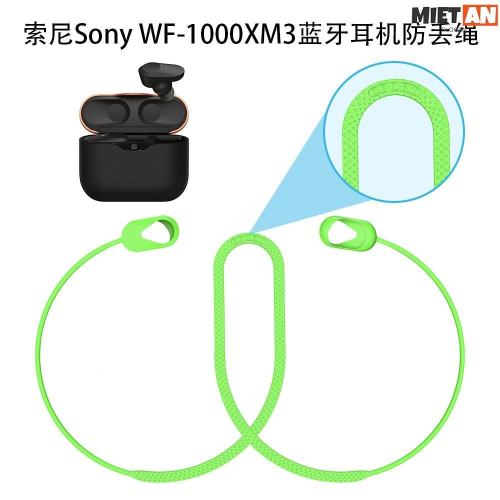 MIETAN-適用於索尼Sony WF1000XM3矽膠防丟繩掛脖式掛繩創意配件