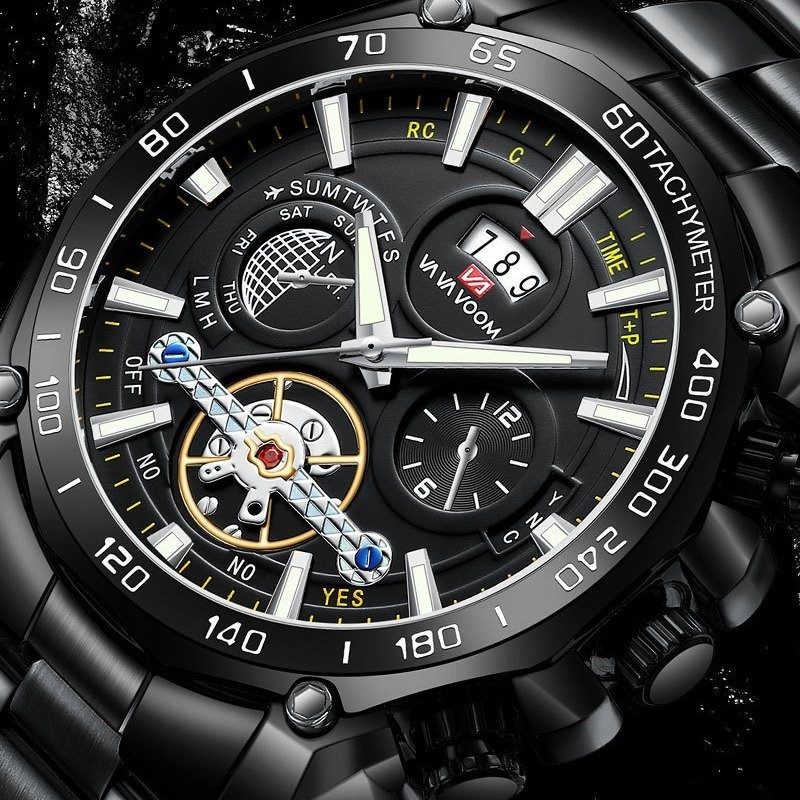 瑞士正品名牌水鬼手錶男士全自動非機械錶防水夜光大錶盤高檔男款