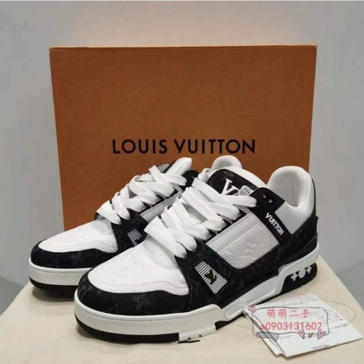 二手全新精品 Louis Vuitton LV 路易威登 Trainer 男女同款 黑白 熊貓 運動鞋 休閒鞋