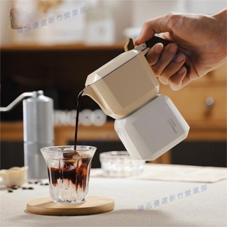 嘉義出貨♠摩卡壺雙閥家用小型意式濃縮咖啡液器具戶外手衝咖啡壺套組