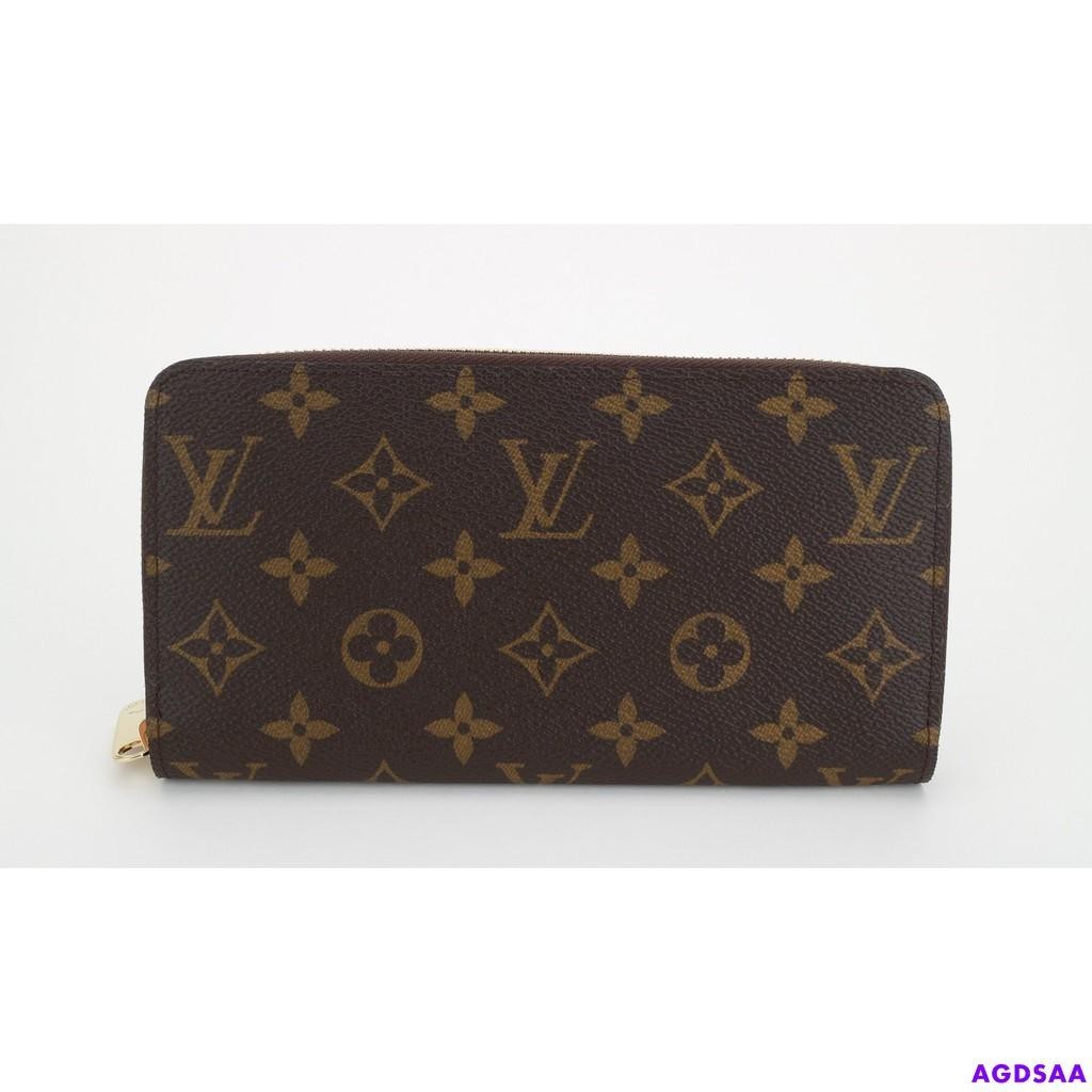 二手 LV Monogram經典ㄇ字拉鍊皮夾長夾M60017