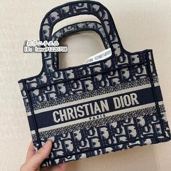 現貨二手 DIOR 迪奧 BOOK TOTE MINI 迷你 購物袋 托特包 手提包 S5475ZWVF-M928 現貨