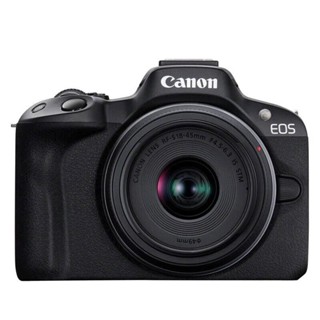 佳*能R50+RF-S18-45mm 旅行傢用vlog視頻 微單數碼相機 黑色套機