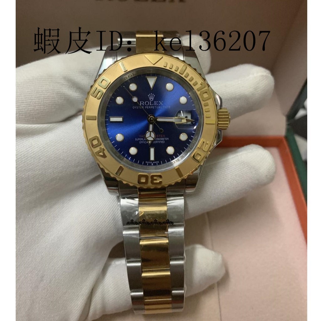 默默店二手勞力士 ROLEX 遊艇名仕型系列 男士機械腕錶 116622 藍色錶盤 時尚 休閒 防水手錶特價*出售