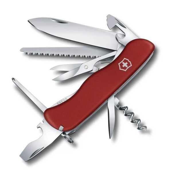 【Victorinox 瑞士維氏】瑞士刀 OUTRIDER 14用刀 111mm-紅(0.8513) 墊腳石購物網