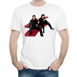 摩登淘金合唱團T恤白色夏季印花短袖男女 Modern Talking T-shirt