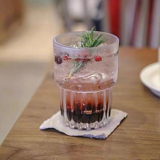 ZJ LIGHTins可疊澳白咖啡杯冰美式冷萃拿鐵拉花杯玻璃杯飲料果汁杯花茶杯#預購#開超取請聊聊我