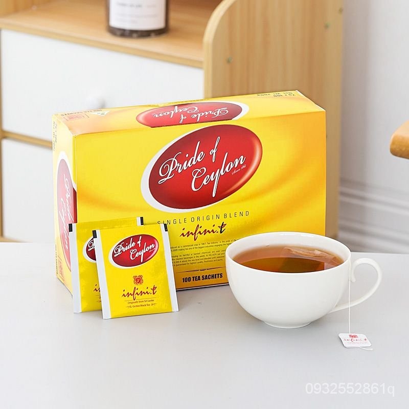 【一品茗香】英菲尼錫蘭紅茶斯裏蘭卡茶包奶茶店專用茶葉100袋泡紅茶