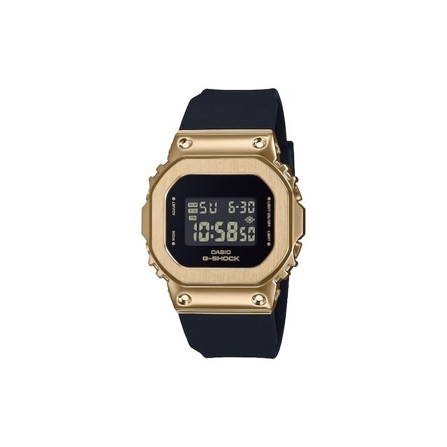 3月上新★CASIO Gshock GM-S5600UGB-1JF GM-S5600UGB-1 石英樹脂錶帶金邊框手錶