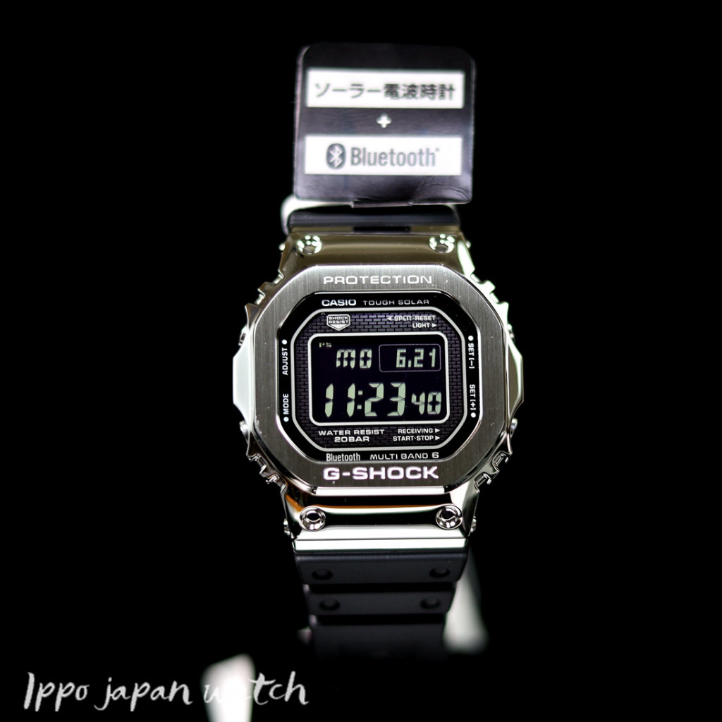 日本行貨★CASIO 卡西歐 G-SHOCK 全金屬 光動能智慧電波錶 GMW-B5000-1JF GMW-B5000-