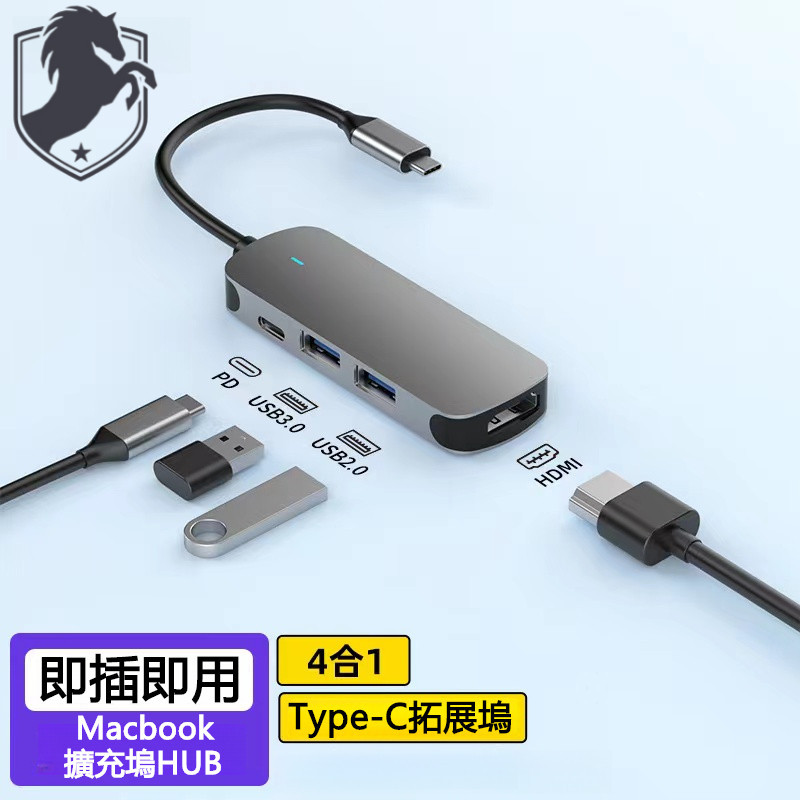 【台灣發貨】HUB TYPE-C 轉 4k HDMI USB 擴充轉接器 MacBook pro m1 M2 讀卡機