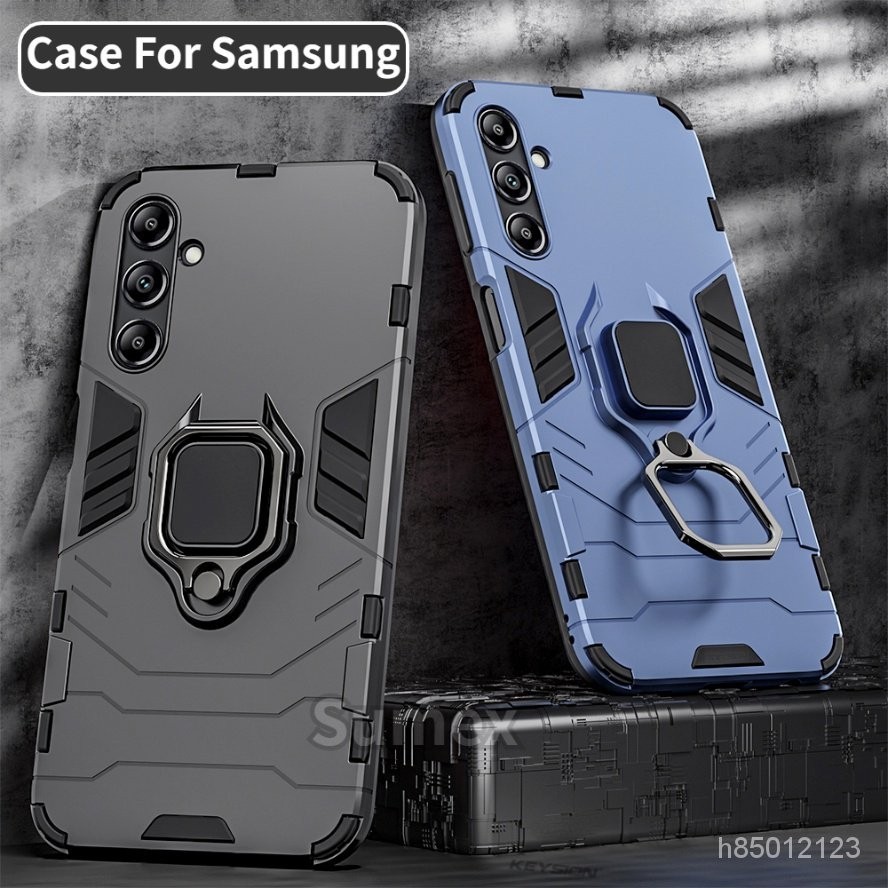 SAMSUNG 適用於三星 Galaxy M34 M14 5G 手機殼支架支架環支架保護套 S23 FE Plus T1