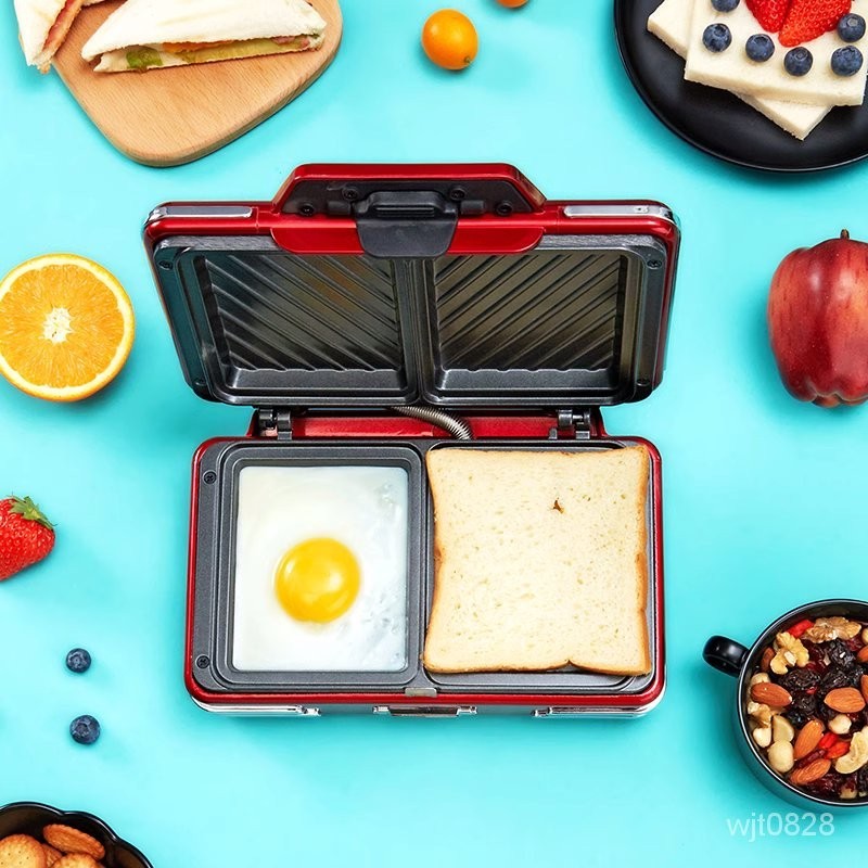 【精品優選】三明治機早餐機輕食機華夫餅機麵包機多功能加熱鍋吐司壓烤