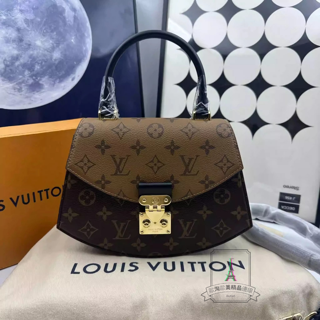 Louis Vuitton 路易威登 LV M46548 Tilsitt 23秀款 經典老花拼色 手提包 郵差包