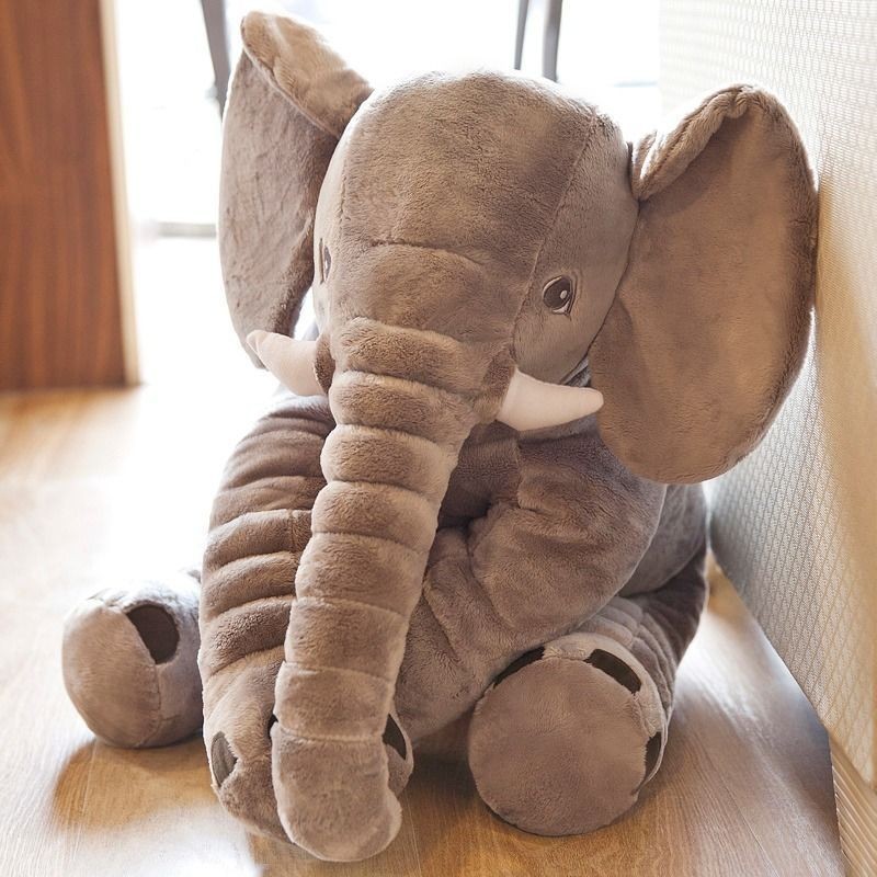 大象娃娃 大象抱枕 安撫抱枕 動物娃娃 抱枕毯 嬰兒抱枕 可愛抱枕 玩偶抱枕 兒童毛絨玩具寶寶玩偶靠墊大象生日禮物