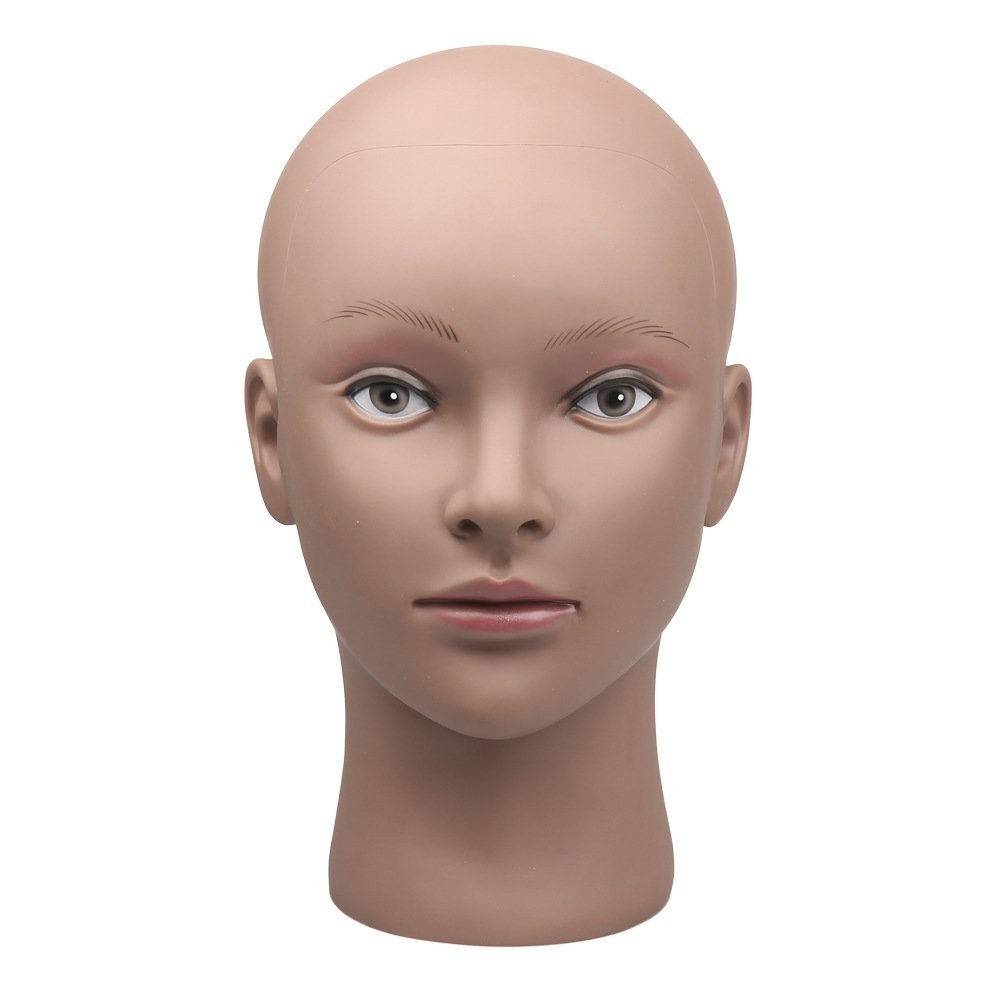 韓版黑人模特頭假髮人體模型頭部假髮製作光頭模特頭假髮頭假髮頭模 RZG9