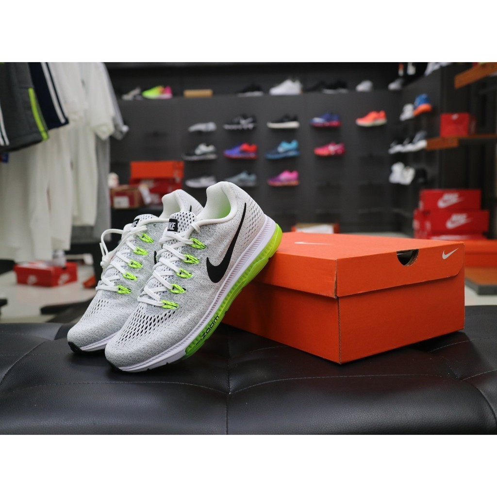 NIKE ZOOM ALL OUT LOW 白 氣墊 網面 反光 灰綠 白綠 輕量 慢跑鞋 男鞋 878670-107