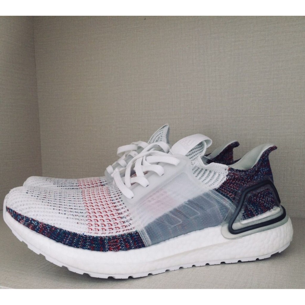 Adidas ULTRA BOOST 19 Refract 白灰 彩虹 B37708 現貨