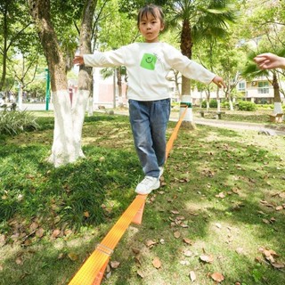 AA🍀幼兒園兒童走扁帶體能訓練器材體育運動套裝體適能平衡繩戶外玩具