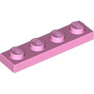 LEGO零件 薄板磚 1x4 3710 亮粉紅【必買站】樂高零件